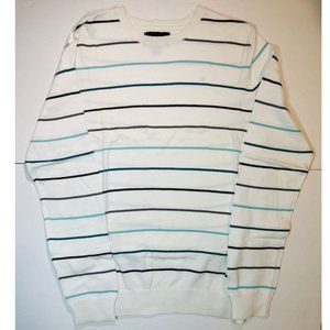 Hurley Men's Long Sleeves Colored Stripe Crewneck Sweater, Size L